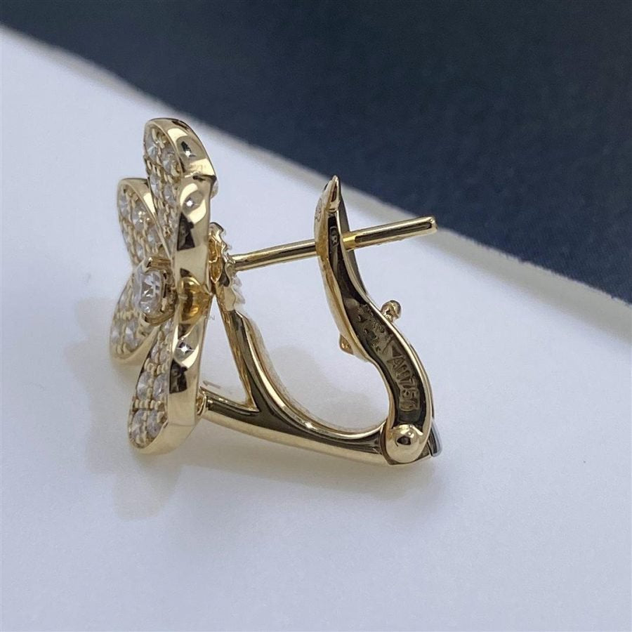 [Lumina]FRIVOLE GOLD FLOWER DIAMOND EARRINGS