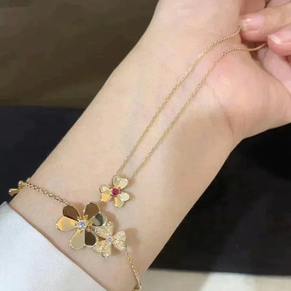 [Lumina]FRIVOLE GOLD FLOWER NECKLACE