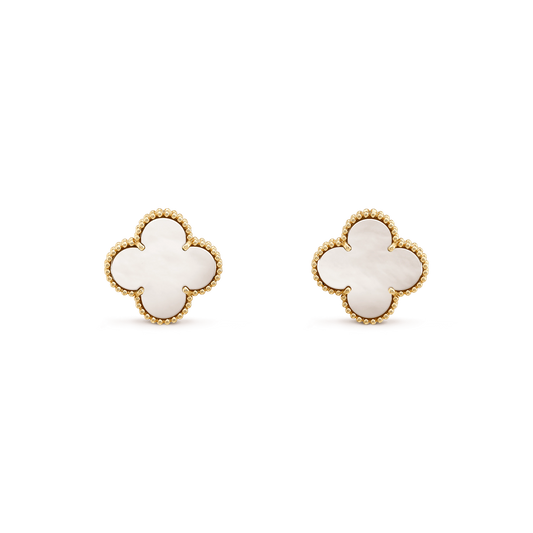 [Lumina]CLOVER MINI GOLD EARRINGS