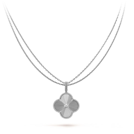 [Lumina]CLOVER 25MM SILVER BIG CLOVER NECKLACE