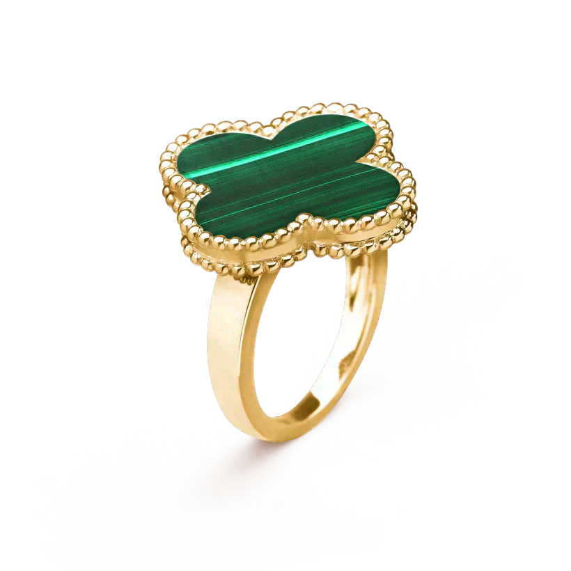 [Lumina]CLOVER MALACHITE RING