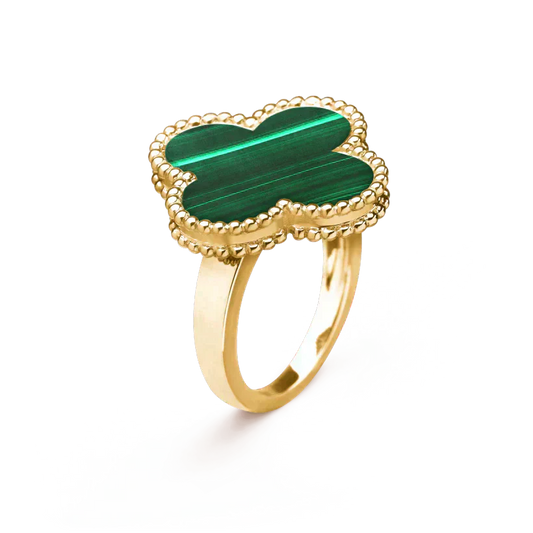 [Lumina]CLOVER MALACHITE RING