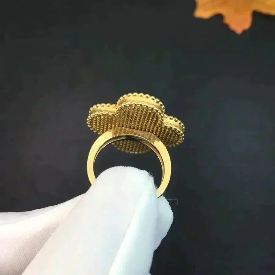 [Lumina]CLOVER MALACHITE RING