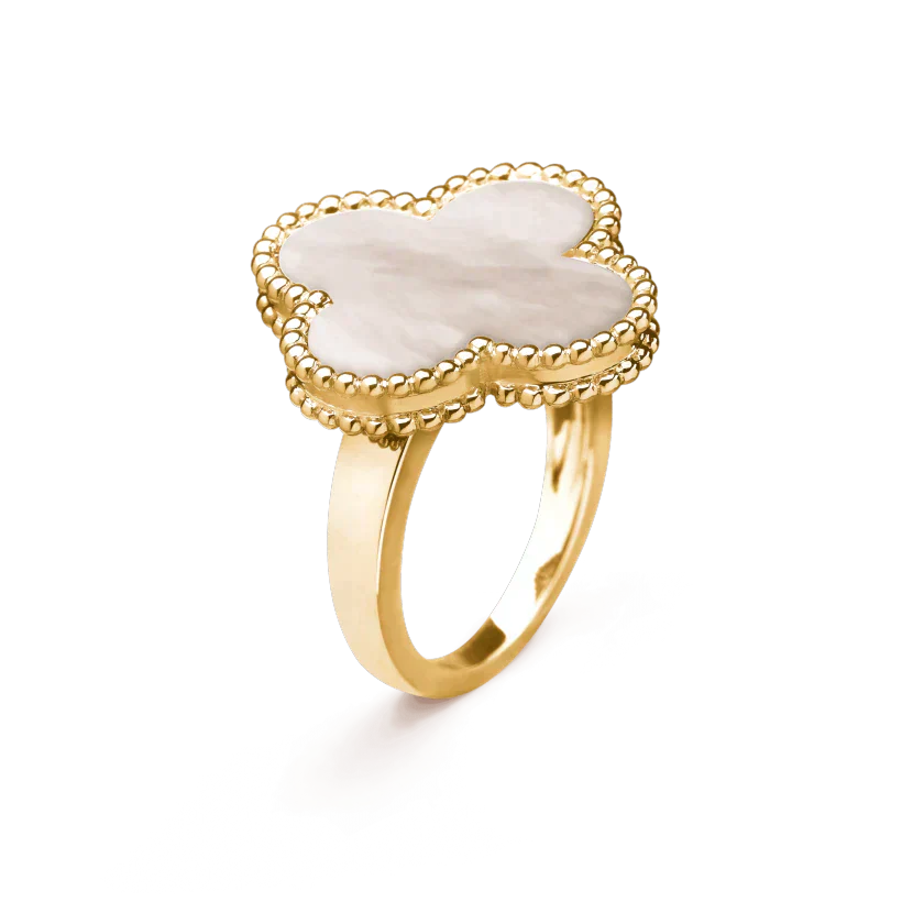 [Lumina]CLOVER WHITE MOP RING