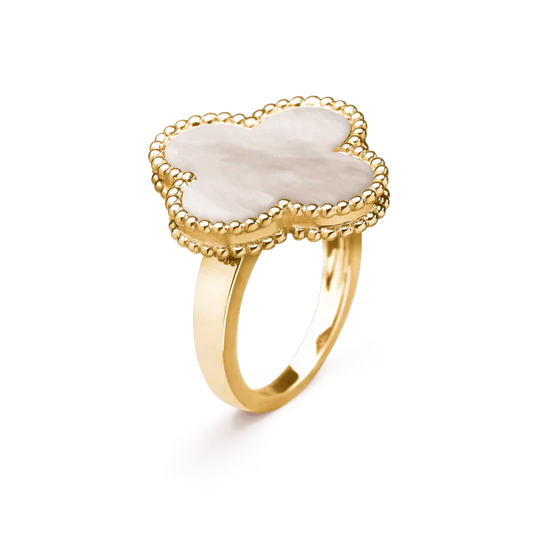 [Lumina]CLOVER WHITE MOP RING