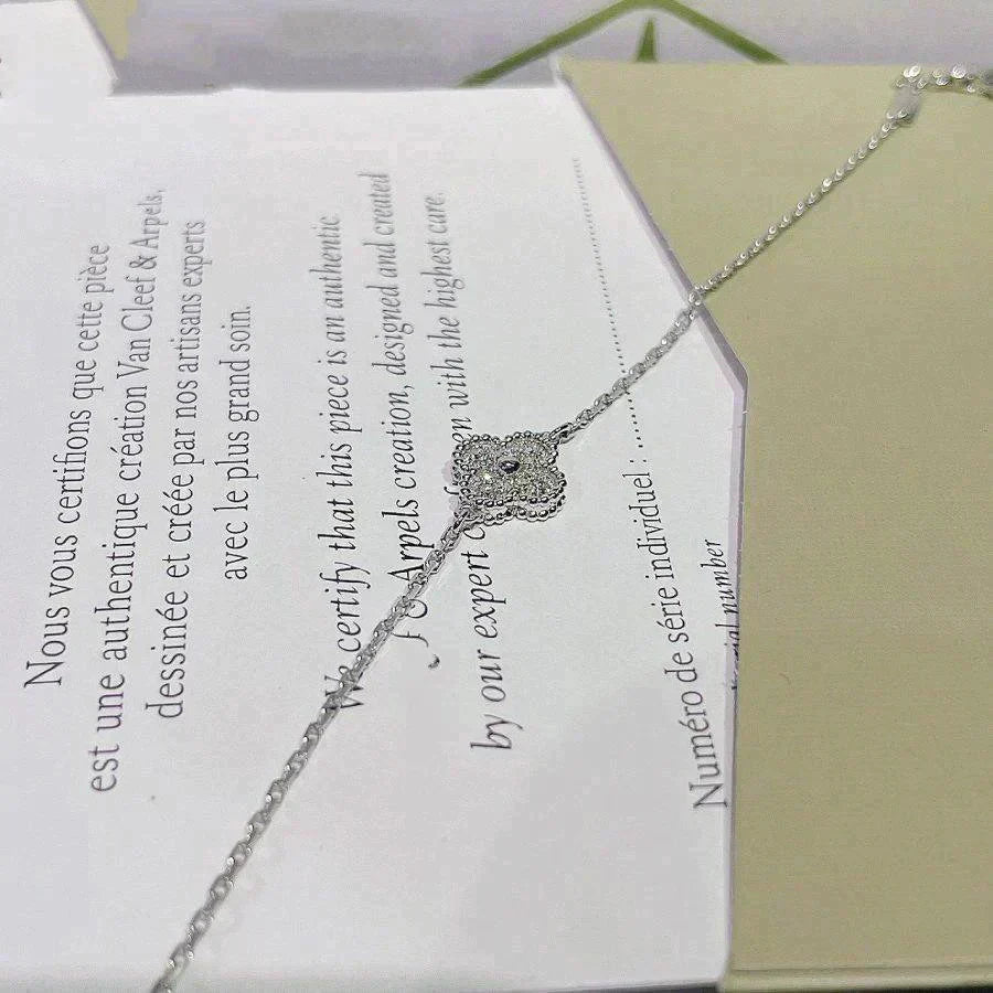 [Lumina]CLOVER  SINGLE FLOWER BRACELET SILVER