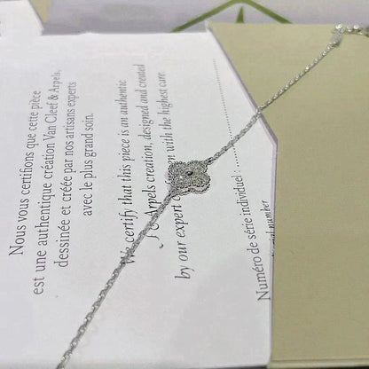 [Lumina]CLOVER  SINGLE FLOWER BRACELET SILVER