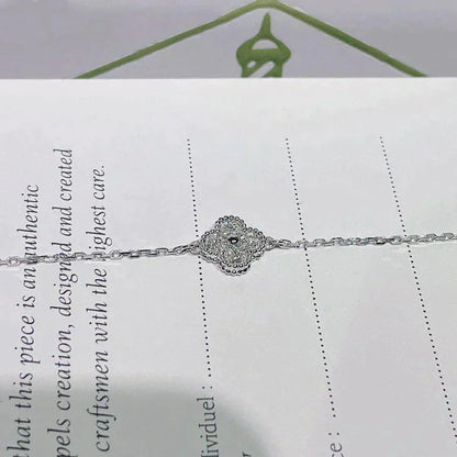 [Lumina]CLOVER  SINGLE FLOWER BRACELET SILVER