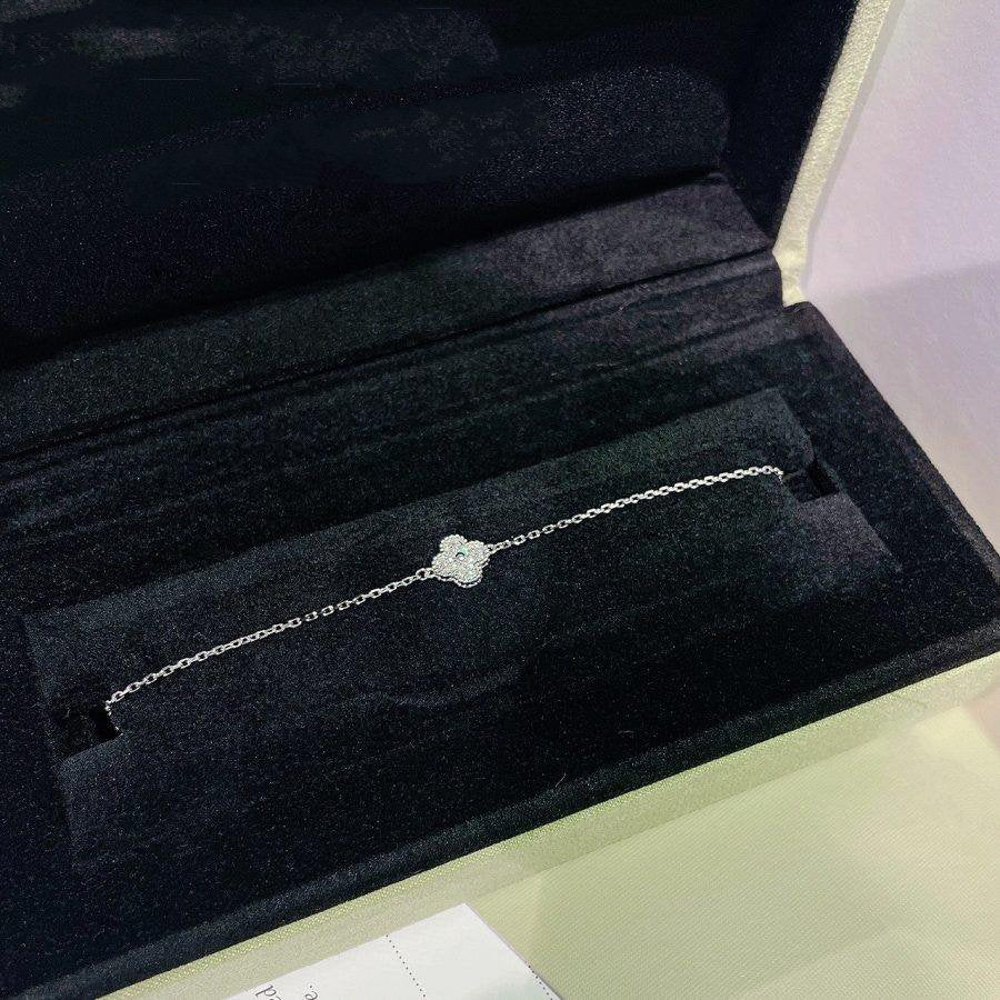 [Lumina]CLOVER  SINGLE FLOWER BRACELET SILVER