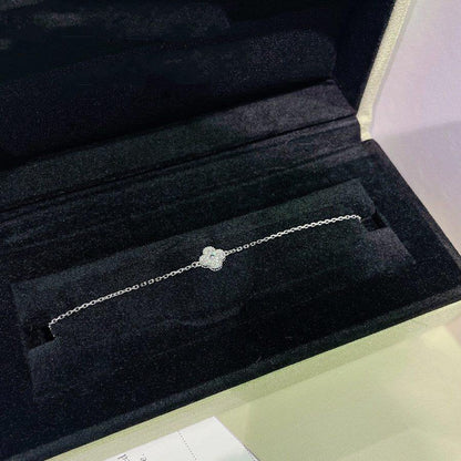 [Lumina]CLOVER  SINGLE FLOWER BRACELET SILVER