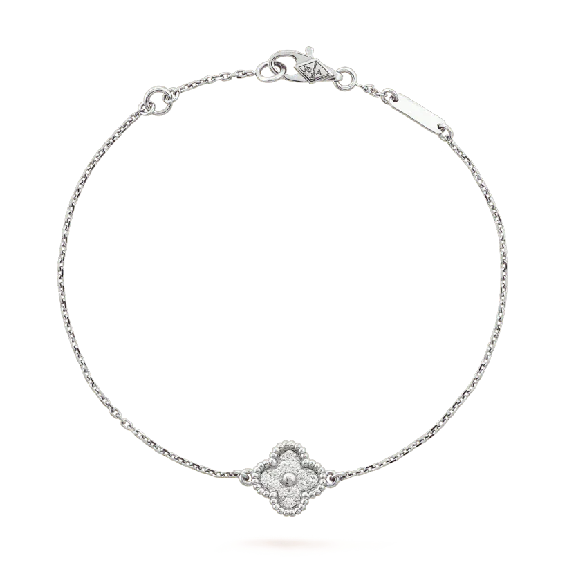 [Lumina]CLOVER  SINGLE FLOWER BRACELET SILVER
