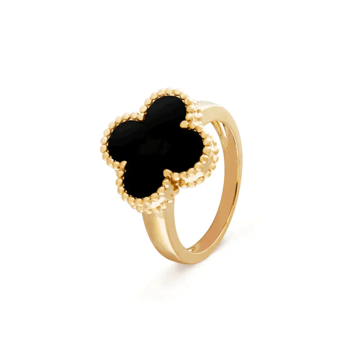 [Lumina]CLOVER ONYX RING