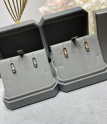 [Lumina]MOVE UNO SMALL 1 DIAMOND EARRINGS