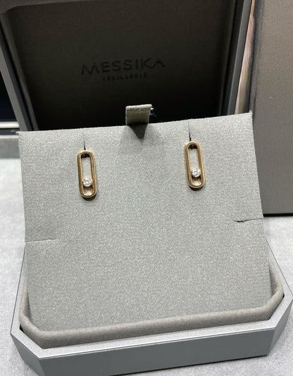 [Lumina]MOVE UNO SMALL 1 DIAMOND EARRINGS