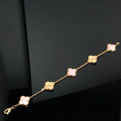 [Lumina] CLOVER 5 MOTIFS  PINK MOP BRACELET COLLECTION