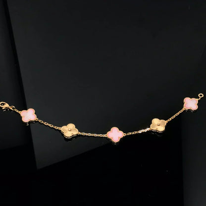 [Lumina] CLOVER 5 MOTIFS  PINK MOP BRACELET COLLECTION