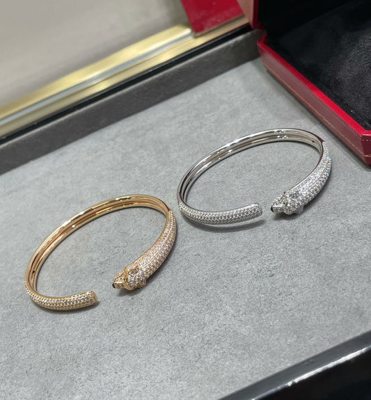 [Lumina]PANTHERE FULL DIAMOND OPEN BRACELET