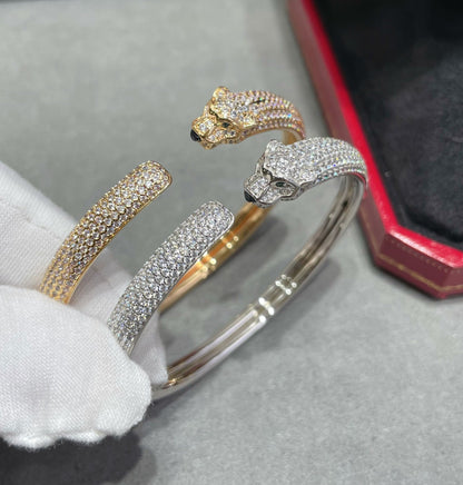 [Lumina]PANTHERE FULL DIAMOND OPEN BRACELET