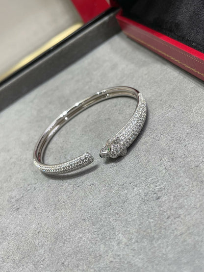 [Lumina]PANTHERE FULL DIAMOND OPEN BRACELET