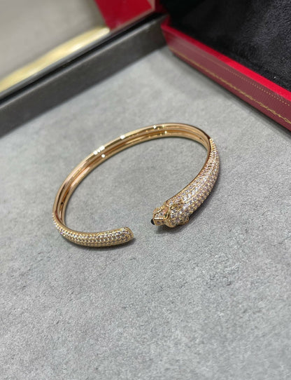 [Lumina]PANTHERE FULL DIAMOND OPEN BRACELET