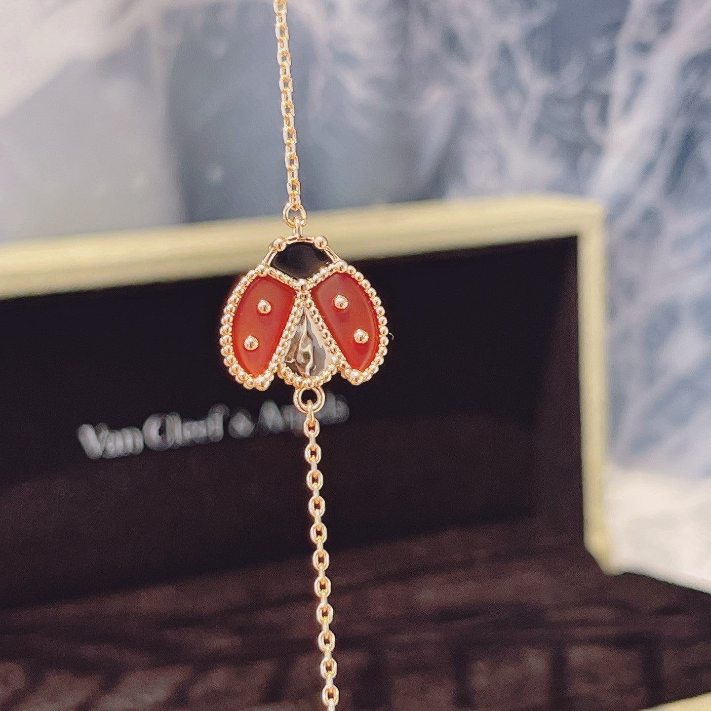 [Lumina]LUCKY SPRING 1 MOTIF PINK GOLD BRACELET