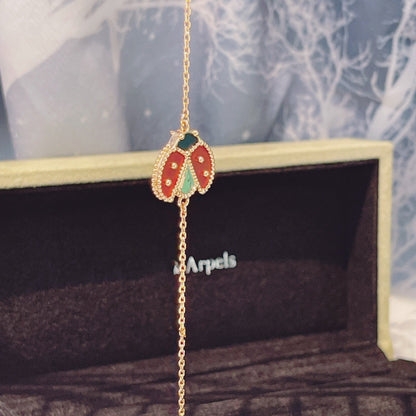 [Lumina]LUCKY SPRING 1 MOTIF PINK GOLD BRACELET