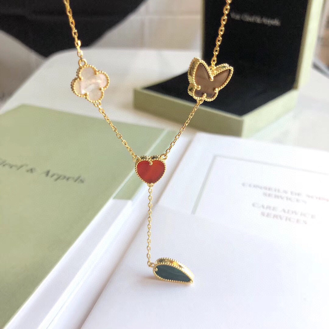 [Lumina]LUCKY SPRING 4 MOTIFS Lumina GOLD NECKLACE