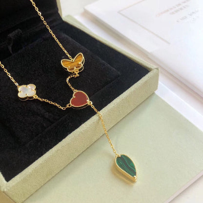 [Lumina]LUCKY SPRING 4 MOTIFS Lumina GOLD NECKLACE