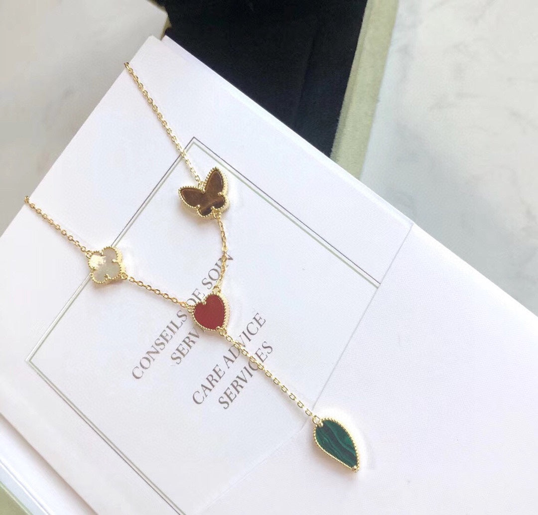 [Lumina]LUCKY SPRING 4 MOTIFS Lumina GOLD NECKLACE