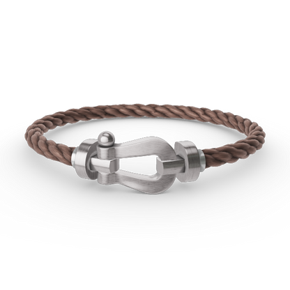 [Lumina]FORCE LARGE HORSESHOE NO DIAMOND BRACELET SILVER