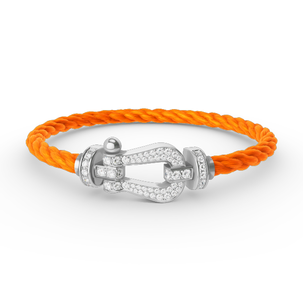 [Lumina]FORCE LARGE HORSESHOE FULL DIAMOND BRACELET SILVER