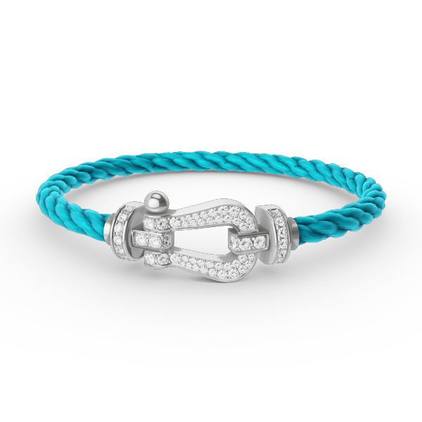 [Lumina]FORCE LARGE HORSESHOE FULL DIAMOND BRACELET SILVER