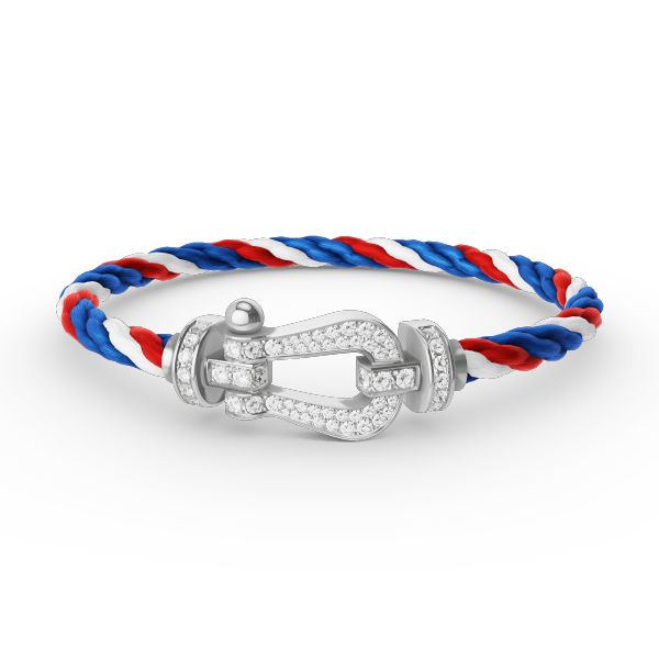 [Lumina]FORCE LARGE HORSESHOE FULL DIAMOND BRACELET SILVER