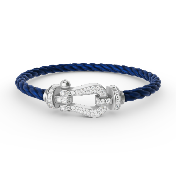 [Lumina]FORCE LARGE HORSESHOE FULL DIAMOND BRACELET SILVER