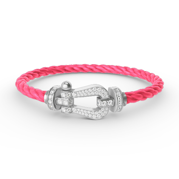 [Lumina]FORCE LARGE HORSESHOE FULL DIAMOND BRACELET SILVER