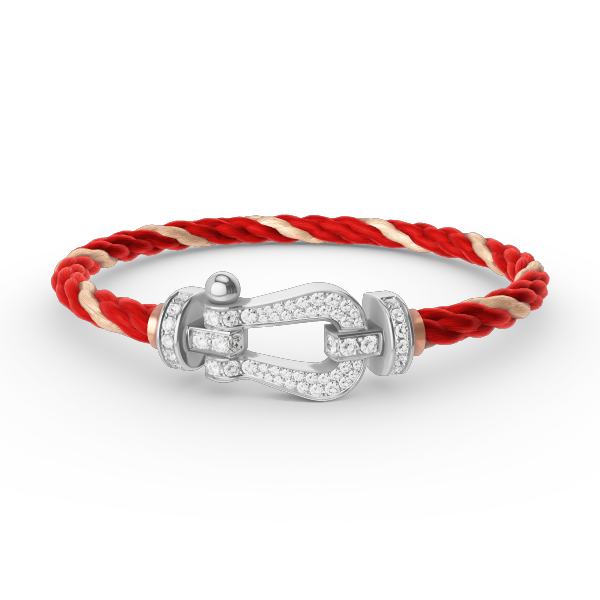 [Lumina]FORCE LARGE HORSESHOE FULL DIAMOND BRACELET SILVER