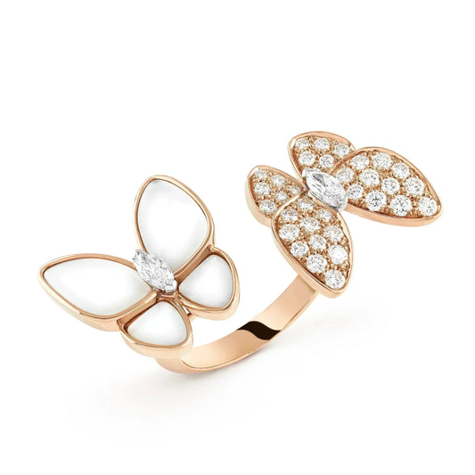 [Lumina]TWIN BUTTERFLY DIAMOND MOP RING