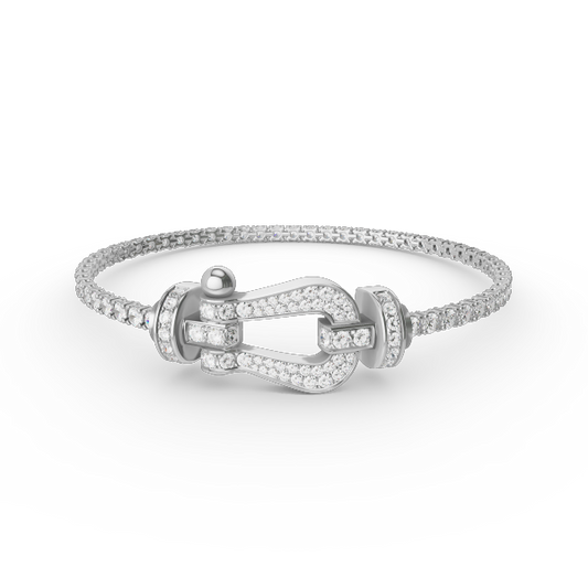 [Lumina]FORCE  LARGE HORSESHOE FULL DIAMOND TENNIS BRACELET