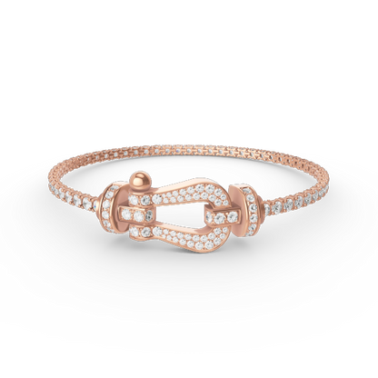 [Lumina]FORCE  LARGE HORSESHOE FULL DIAMOND TENNIS BRACELET