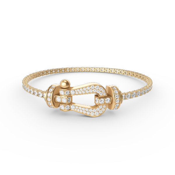 [Lumina]FORCE  LARGE HORSESHOE FULL DIAMOND TENNIS BRACELET