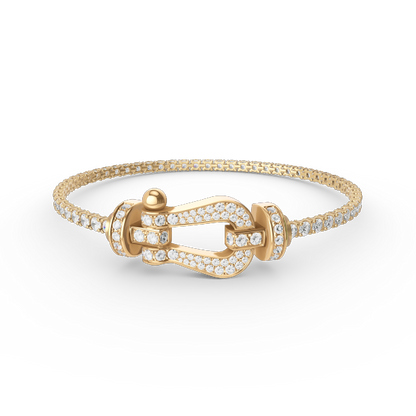[Lumina]FORCE  LARGE HORSESHOE FULL DIAMOND TENNIS BRACELET